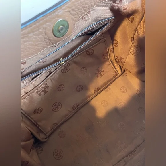 Tory Burch Large Frances Pebbled Leather Satchel - Picture 7 of 10